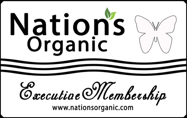 Nation Organic Foods Executive Membership Card Front
