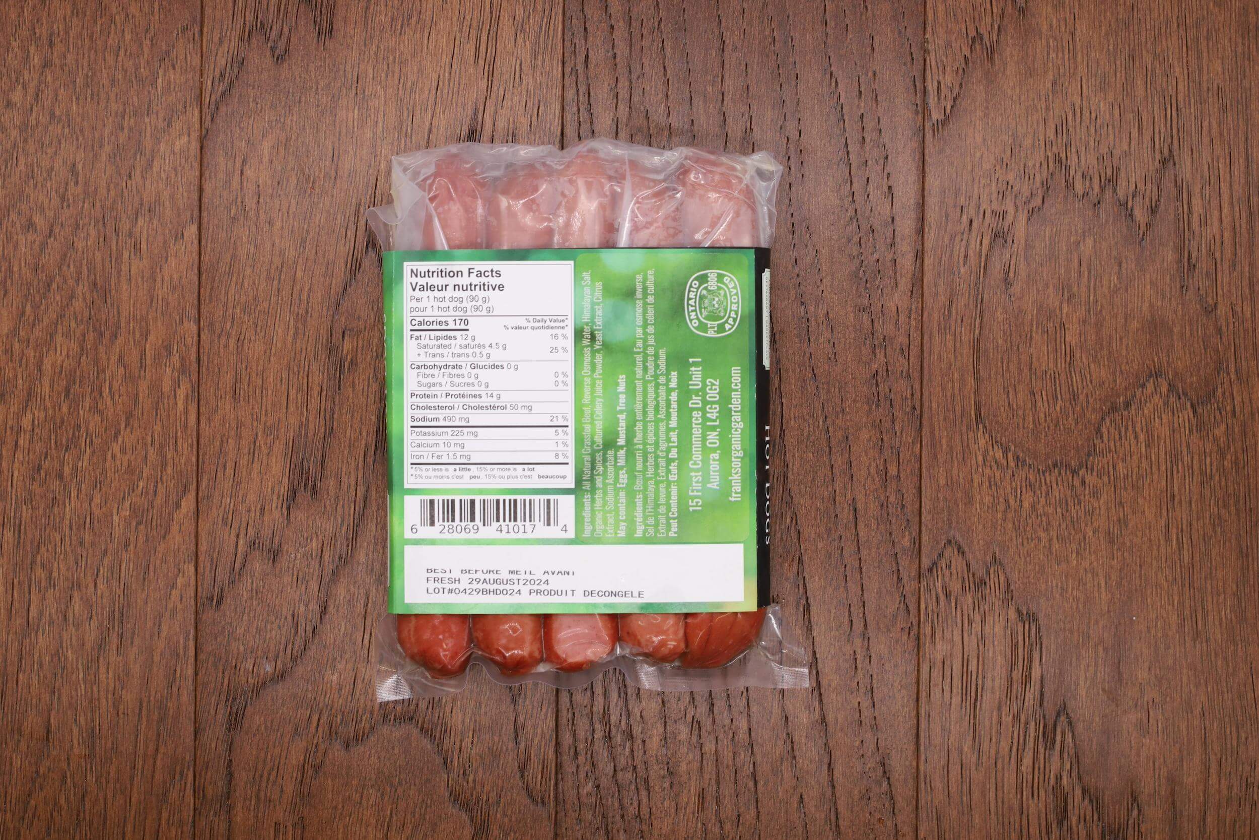 Frank's Fresh All Beef Hot Dogs 1lb 5pcs