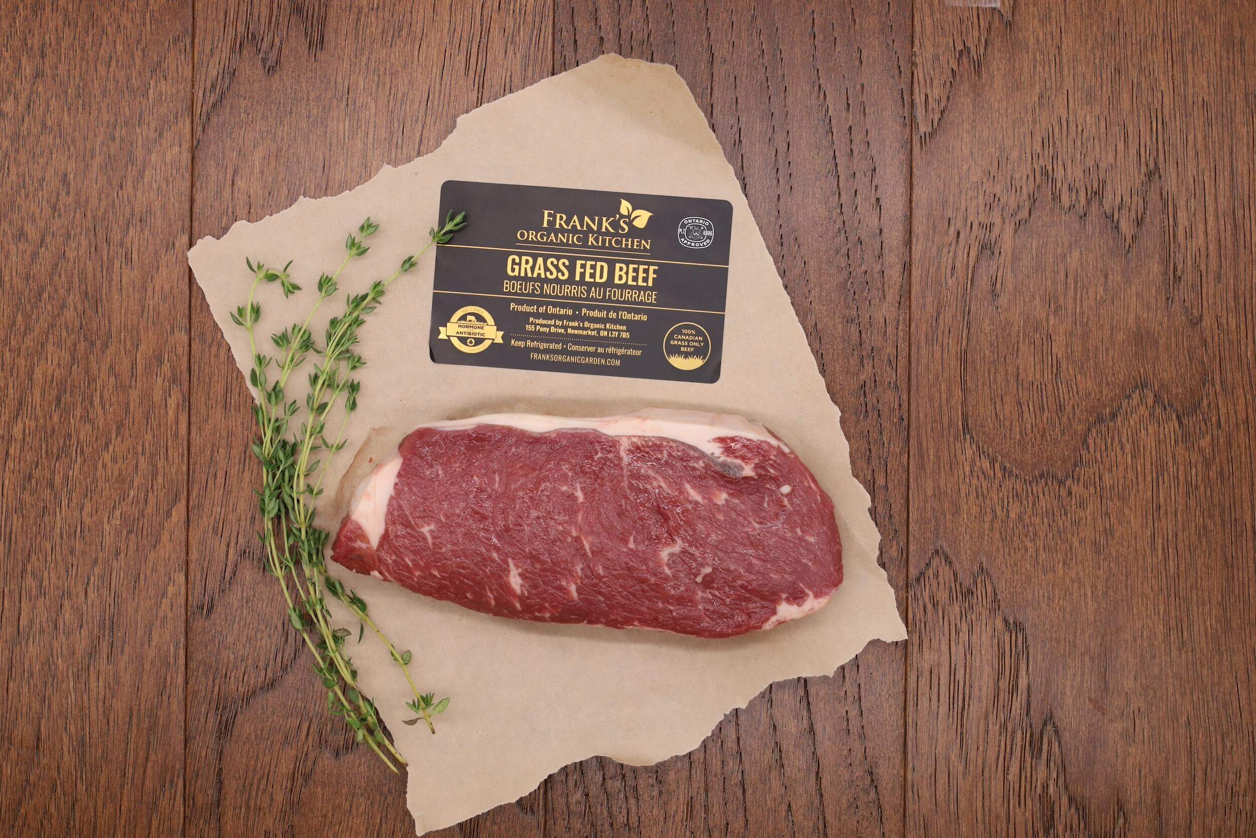 Organic Beef Striploin Steak