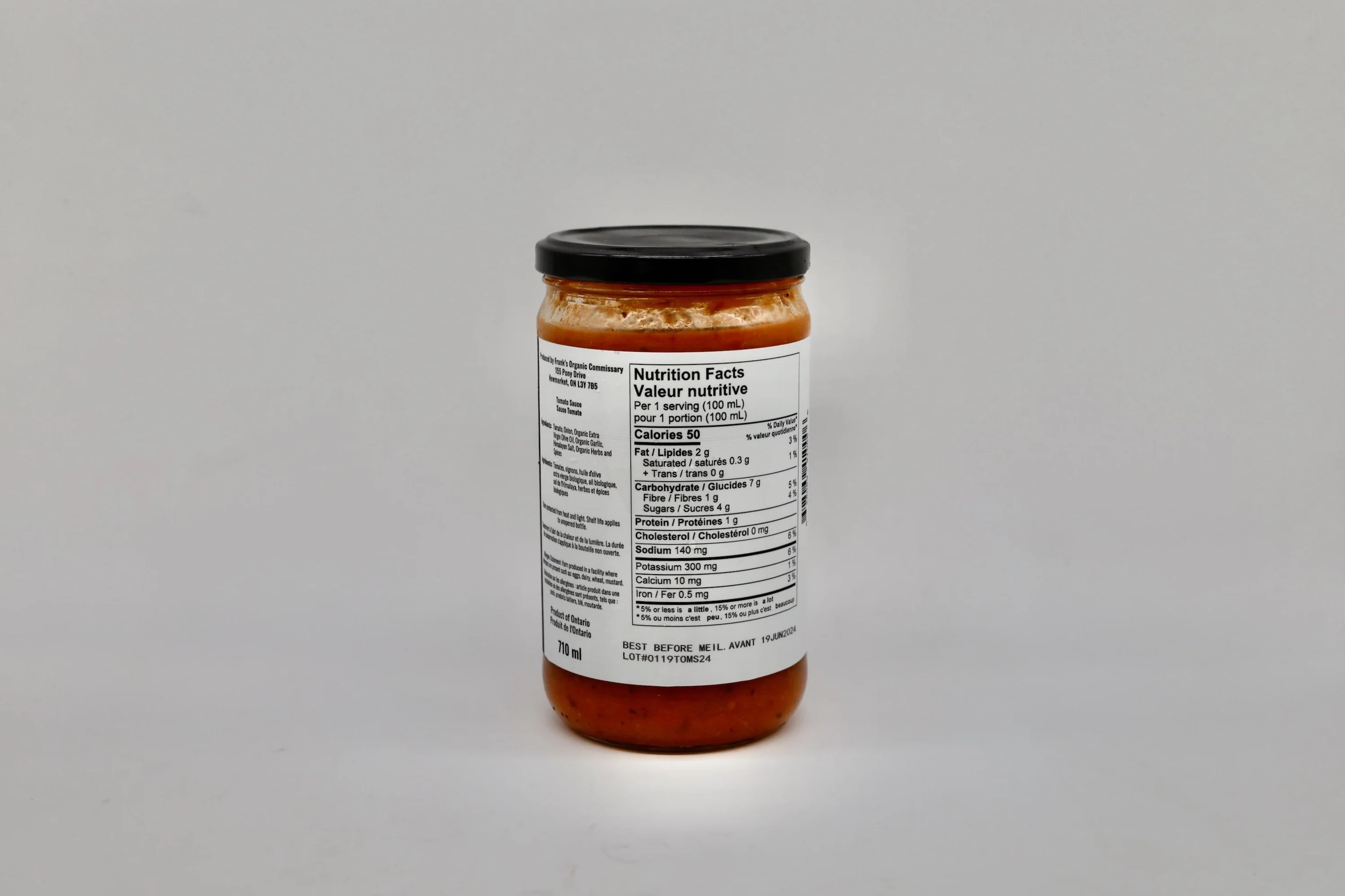 Organic Tomato Sauce 710mL